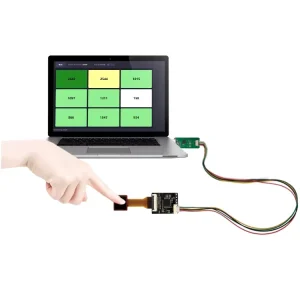 High-Sensitivity 9-Zone FSR Sensor Kit Flexible Piezoresistive Tactile Pressure Sensor Thin Film Force Sensing Module