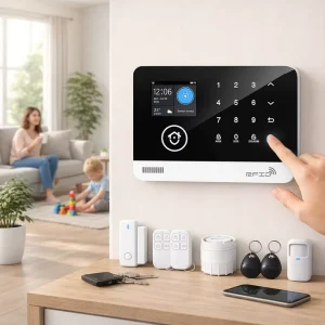 High-Tech Home Security System with WiFi & 4G GSM ABS Portable Safety Protection Features