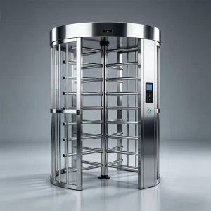 High Throughput Fail-safe Emergency Release All-weather Design Industrial Automatic Access Control System Full Height Turnstile