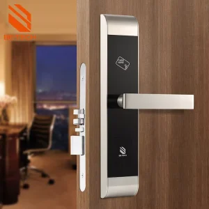 High-end Best Seller Silver Hotel Electronic Smart Lock Stainless Steel 304 Rfid IC Card Fast Recognition Unlock Door Locks