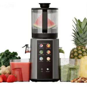 High end Electric 350W Slow Masticating Juicer Self Cleaning Touch Screen Quiet DC Motor Smoothie Household 2.5L Capacity