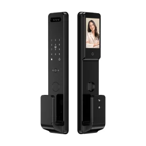 High-quality Smart Locks WiFi 3D Face Fingerprint Recognition Memory Card Front Door Anti-theft Smart Lock