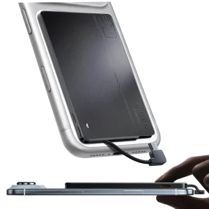 High quality Ultra thin Card type 5000mAh Power Bank with Built in Cable 30W Compatible with iPhone 17 Air 16 Pro Max