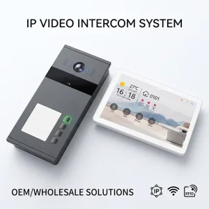 Hiwink 2K IP Doorbell Intercom System 7Inch IPS Touch Screen Face ID NFC Access Control IP65 Waterproof Villa Intercom
