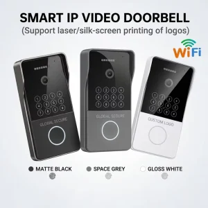 Hiwink Outdoor PoE Video Door Phone Intercom System 1080P Smart Doorbell Works with ONVIF Tuya Control Panel for Multi Family