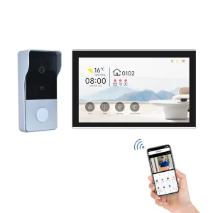 Hiwink Smart Home Solution Tuya Smart WiFi Video Intercom for Villa Kit with Monitor and Camera Wide Temperature Range Support