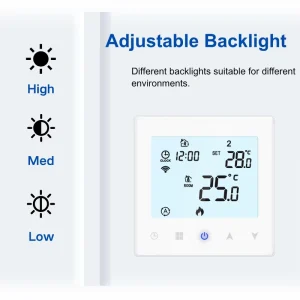 Home Apartment Child Lock Wifi Thermostat of Smart Life Tuya Thermostat for Control Underfloor Electric Heating Thermostat