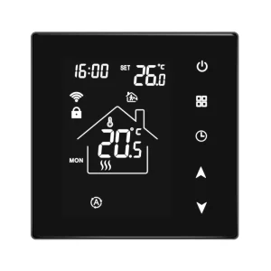 Home Apartment Wifi Thermostat with Child Lock Touch Buttons Program Thermostat for Home Underfloor Water Heating Thermostat