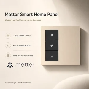 Home Assistant Wall Mounted Touch Screen Smart Home Products Matter Voice Control Smart Home Automation Panel for Hotel Office
