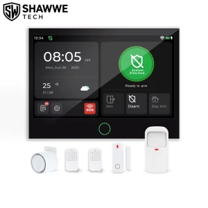 Home Burglar Alarm System Kit 4G GSM WiFi Dual Network Smart House Security Alarm Kit Factory