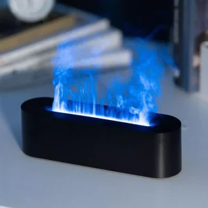 Home Deco Humidifier 7 Color Flame Aroma Ddiffuser Portable 3D Fire Flame Volcano Aromatherapy Essential Oil Diffuser for Home