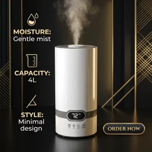 Home Electric Ultrasonic Humidifier LCD Screen Display Essential Oil Diffuser Intelligent Remote Control Air Aromatherapy