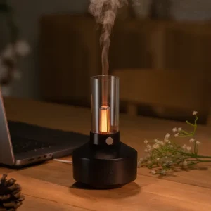 Home Essential Oil Aroma Diffuser Humidifier Retro Night Light Cool Mist Ultrasonic Electric Aroma Diffuser