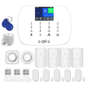 Home Security Alarm System Tuya 4G WIFI Smart System PIR Detector Motion Sensor Alarm Kits Security Cameras Water Leak Detector