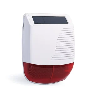 Home Security Led Strobe Lights Wireless Strobe Siren Solar Panel Wifi Siren Alarm System Portable ABS Material Indoor