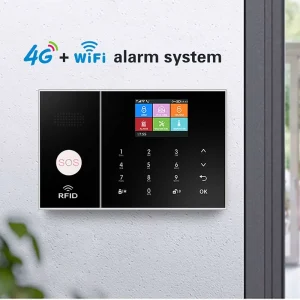 Home Shop Security ABS Preset Mobile Smart Phone Notification Anti Theft GSM GPRS 4G WiFi Tuya App Remote Control Alarm