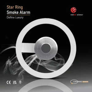 Home Smart 10 Years Battery Powered UKCA Photoelectric Smoke Alarm Interconnectable Devices Fire Detector Fire Safety Alarm