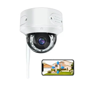Home Smart Wireless IP65 Fisheye HD Camera Two Way Audio Built in Mic CMOS Sensor Security WiFi Network Camera