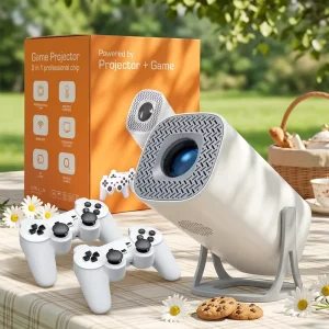Home Theater Projector G4 Android 14 LCD Mini Portable 150 ANSI 720P 4K Ready 3D Ready Built in Speakers WiFi6 BT5.0