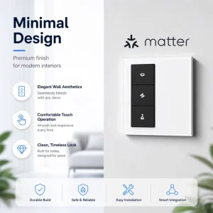 HomeKit 4 Inch Wall Touch Display Smart Home Products Home Automation Scene Control Matter Thread Smart Display for Villa Hotel
