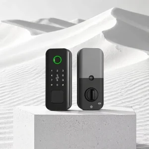 HomeKit Compatible Smart Deadbolt WiFi Tuya Door Lock Rechargeable Lithium Battery Alexa Google Home App Integration Memory Card
