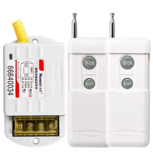 Honest 220V Wireless Remote Control Switch NFC Network Max 10A Current 1000m IP11 Rated for Electric Light Fan Water Pumps