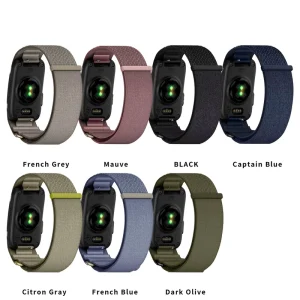 Hook Loop Nylon Replacement Watch Strap for Garmin CIRQA Smart Band Screen Less Fitness Tracker Adjustable Sport Wrist Band