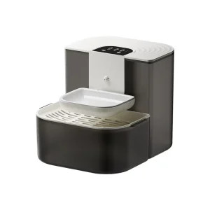 Hot 4.5L Smart Automatic Pet Feeder Dual Power Supply IPX5 Waterproof Plastic Food Dispenser for Cats Indoor Travel Use