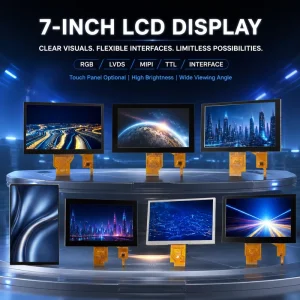 Hot 7 Inch IPS TFT LCD Modules 800×480 1024×600 800×1280 Resolution Lcd Display RGB MIPI MUC Interface Touch Panel Lcd Screen