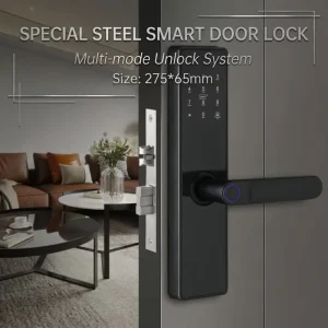 Hot Item Superior Grade Special Steel HR Anti Theft Smart Lock Tuya Fingerprint Password Card Key for Home Apartment