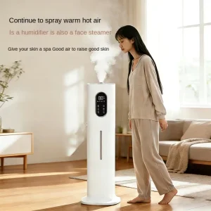 Hot Mist Humidifier Constant Humidity Heating Smart High Mist Output 8L Capacity AC Powered Household Floor Standing