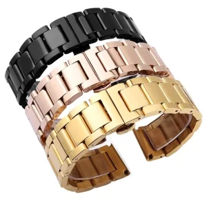 Hot Product Premium All Brushed Surface 304 Stainless Steel Quick Release Metal Watch Jubilee Bracelet for Smart Wristband