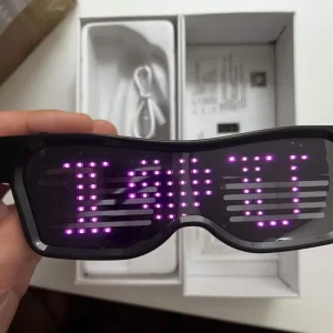 Hot Programmable Display Bluetooth APP DIY Fashion Glasses Smart Charging Illuminated Programmable LED Glasses