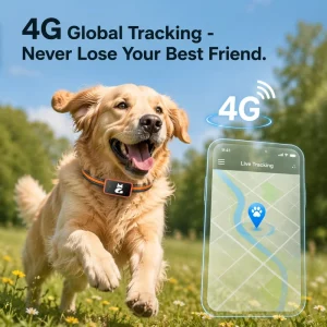 Hot Selling 4G GPS Pet Tracker G68P IP67 Waterproof Rechargeable 850mAh Real Time Location for Dog Cat Outdoor