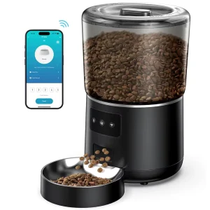 Hot Selling 4L Capacity Fresh keeping Convenient Daily Automatic Smart Food Feeder with Camera for Stay at home Cat