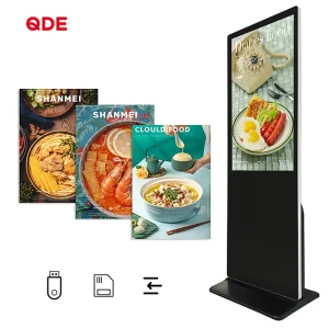 Hot Selling 55 65 75 Inch Smart Kiosk Vertical LCD Advertising Display Digital Signage Totem Floor Standing Outdoor Elevator