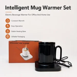 Hot Selling Electric Temperature Control Heated Self Heating Smart Coffee Mug Warmer With Lid OEM ODM