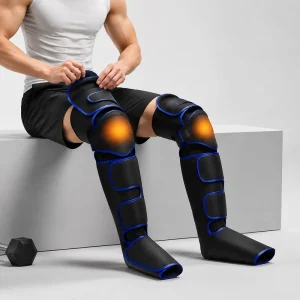 Hot Selling Full Leg Lymphatic Drainage Leg Massager Boots with Heated Air Compression for Muscle Relaxation & Fast Recovery