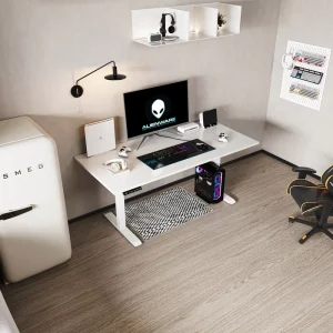 Hot Selling Intelligent Electric White Desk Ergonomics Student Learning Height Controllable Office Desk