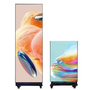 Hot Selling Premium P2 Indoor Led Advertising Poster Smart Wifi Control Floor Standing Digital Signage for Financial Bank Center