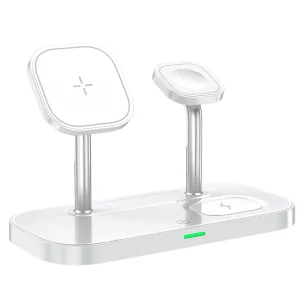 Hot Selling Products 15W Fast Wireless Charger 3 in 1 Magnetic Wireless Charger for Cell Phone Watch Earphone