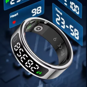 Hot Selling Sincere Gift Muslim Intelligent Praise Android Plastic Touch Screen Countdown Smart Electronic Zikr Ring