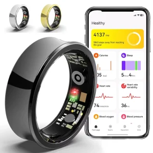 Hot Selling Smart Ring, Touch Screen, Stainless Steel Material, Multi-sport Mode, Sleep Tracking, Calories, Long Battery Life