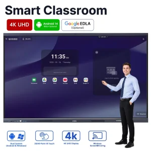 Hot Selling Touch Screen Interactive Flat Panel Display 55 65 75 85 86 98 110 Inch AI Smart Whiteboard for Teaching