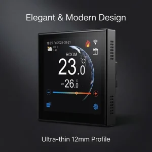 Hot Selling Touch Screen Room Thermostat for Heating or Cooling With WIFI Operation Function