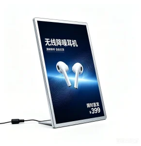Hot Selling Ultra Slim Slide In LED Display Tabletop Light Advertising Display Frame Desk Menu Board