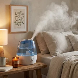 Hot Selling Ultrasonic Home Office Desk Air Humidifier 2.2L Portable Diffuser Essential Oils Aromatherapy For Hotel Plastic