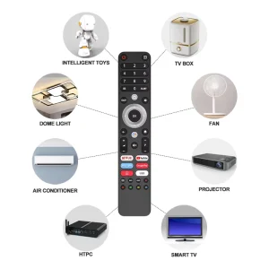 Hot Selling Voice BT Smart Tv Remote Control for Android Smart Tv With Digital Buttons