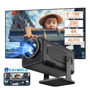 Hotack HY320Mini Smart Android WiFi Projecteur Full HD 1080P Home Theater Video Proyector Portable Outdoor Travel Projector