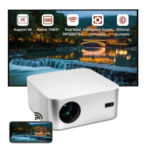 Hotack L016AQ Led Smart Android TV Proyector HD Home Theater Video Projector Portable Movie Mini Projector 4K